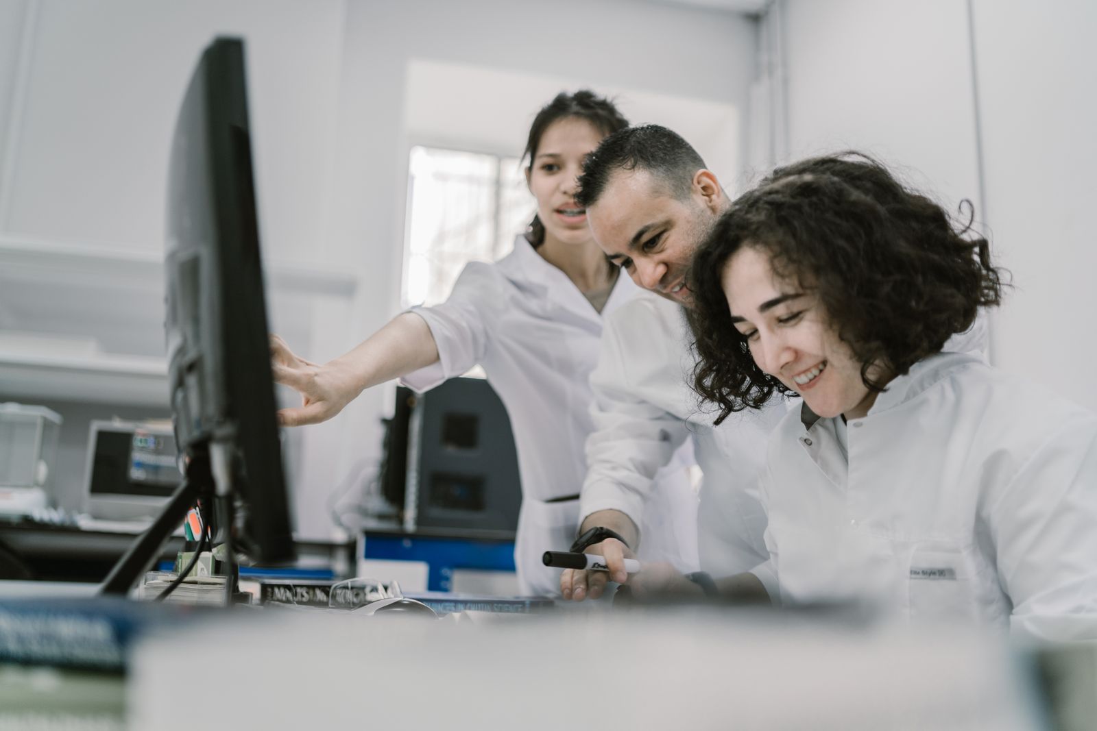 The NanoHiTS team at work in the lab